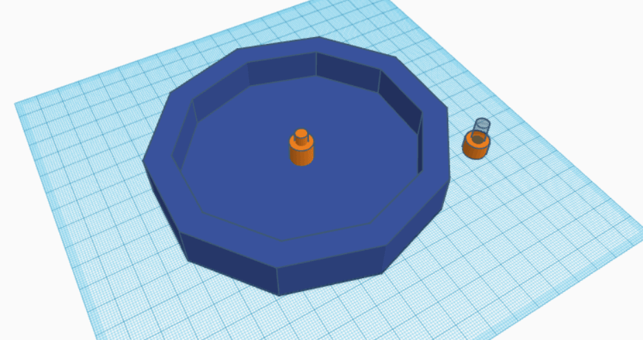 3d model of the compass housing.