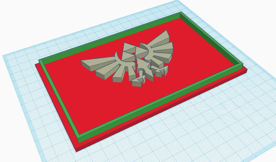 3d model of the Hyrule stamp.