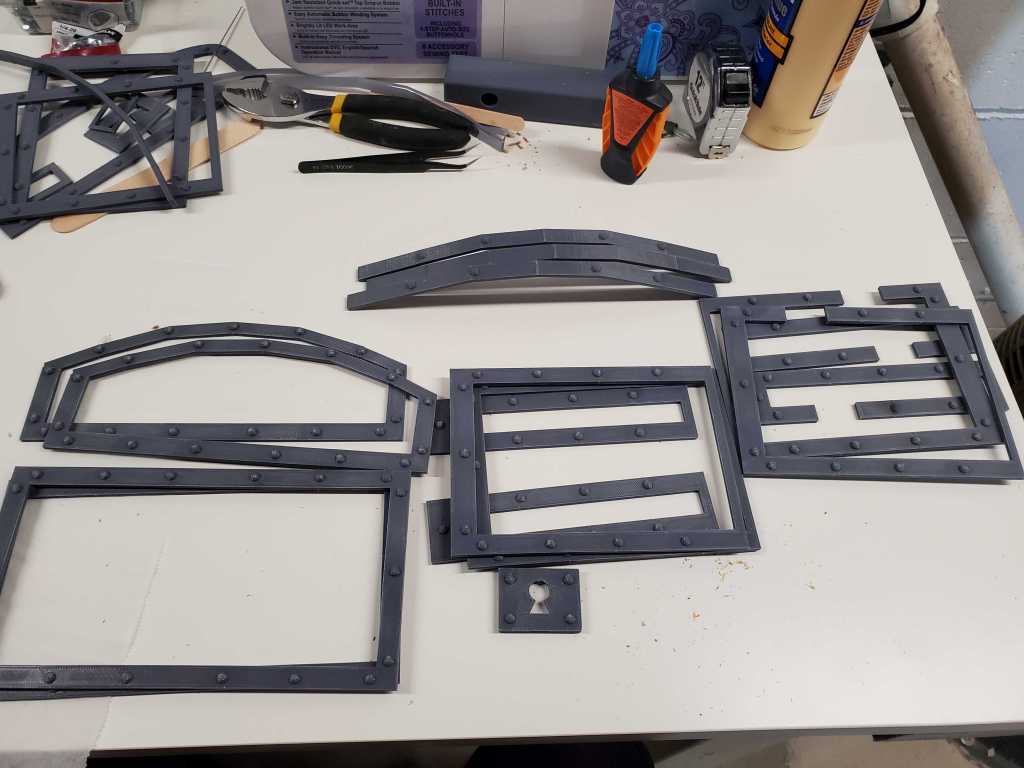 The 3d printed banding after a light sand. 