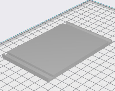 3d model of the back cover.